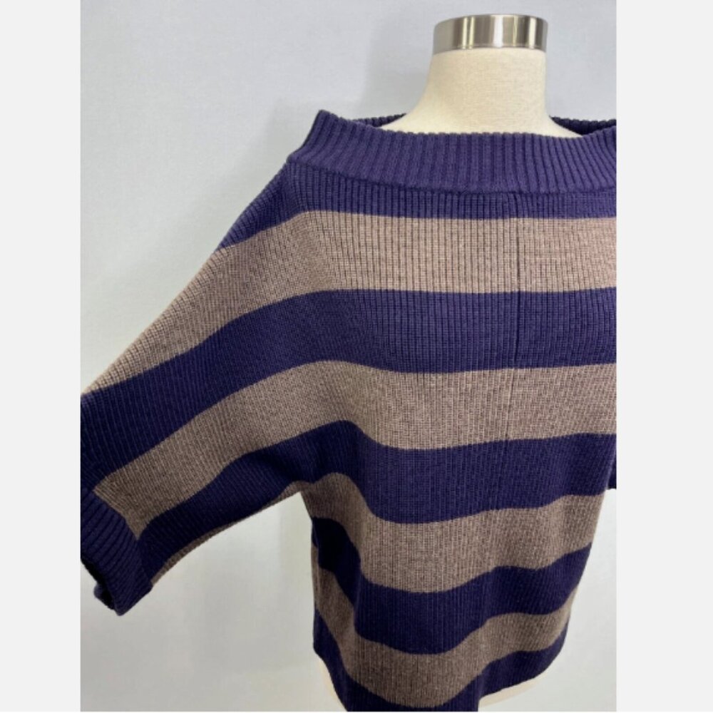 Tory Burch Striped 100% Wool Sweater - Picture 5 of 12